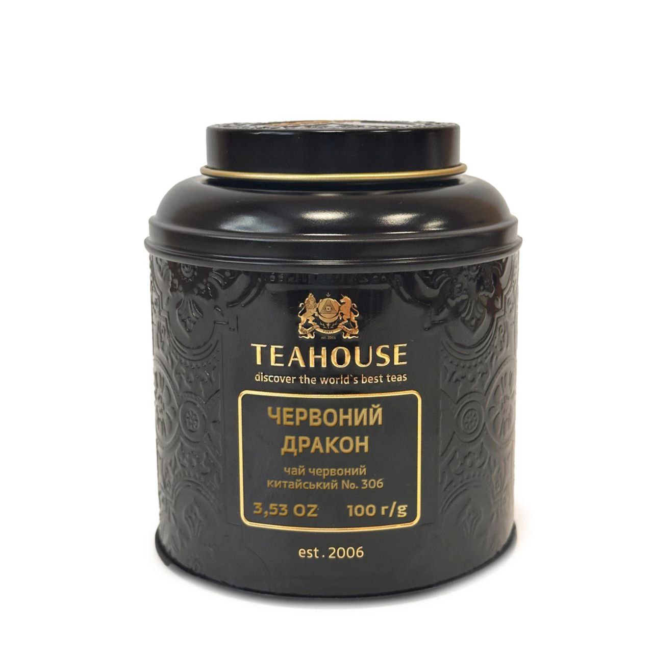 Чай Teahouse Червоний Дракон металева банка 100г