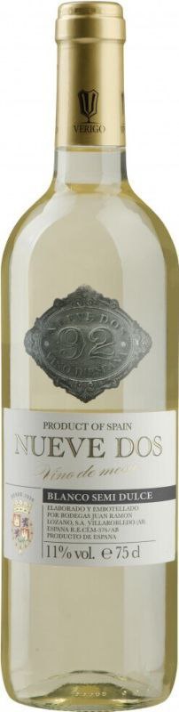 Вино Лозано. Нуево Дос Бланко Семідульче 11% біле 0,75л