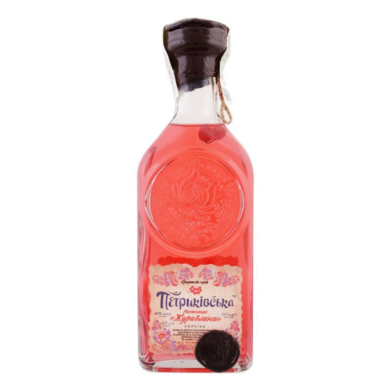 Настоянка Петриківська Журавлина 40% 0.5 л