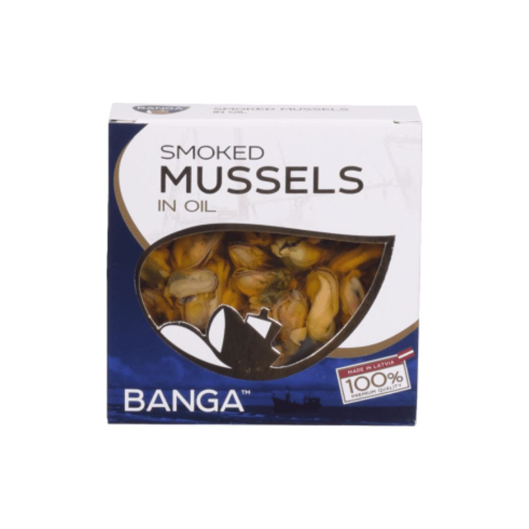 Мідії BANGA копчені олія проз кришка ж/б ключ 120г