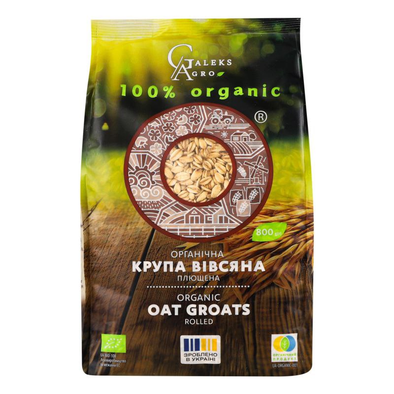 Крупа вівсяна плющена Органік 800г