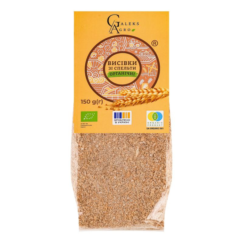 Висівки зі спельти Органік 150г