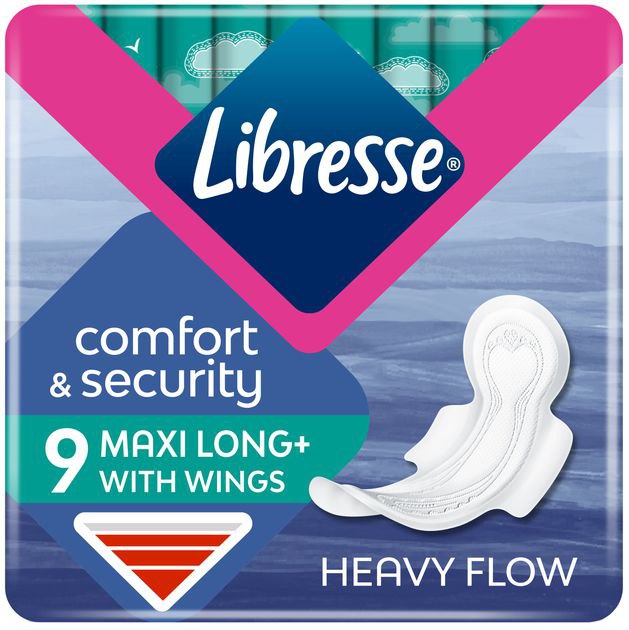 Прокладки гігієнічні Libresse Maxi Long 9