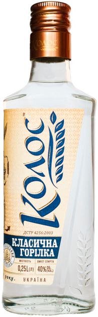Горілка Колос Класична 40% 0.25 л 