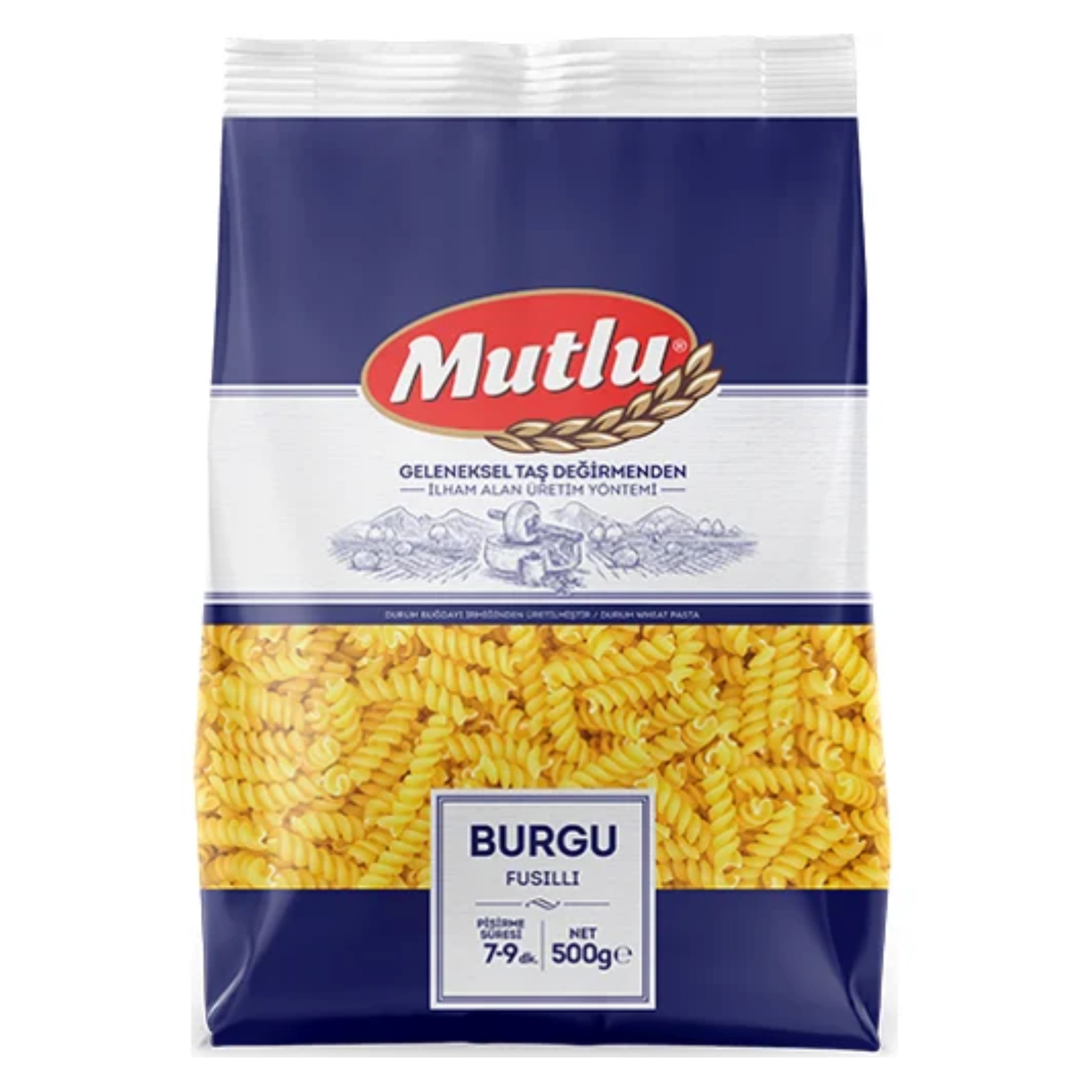 Макарони MUTLU Fusilli Веретено 500г