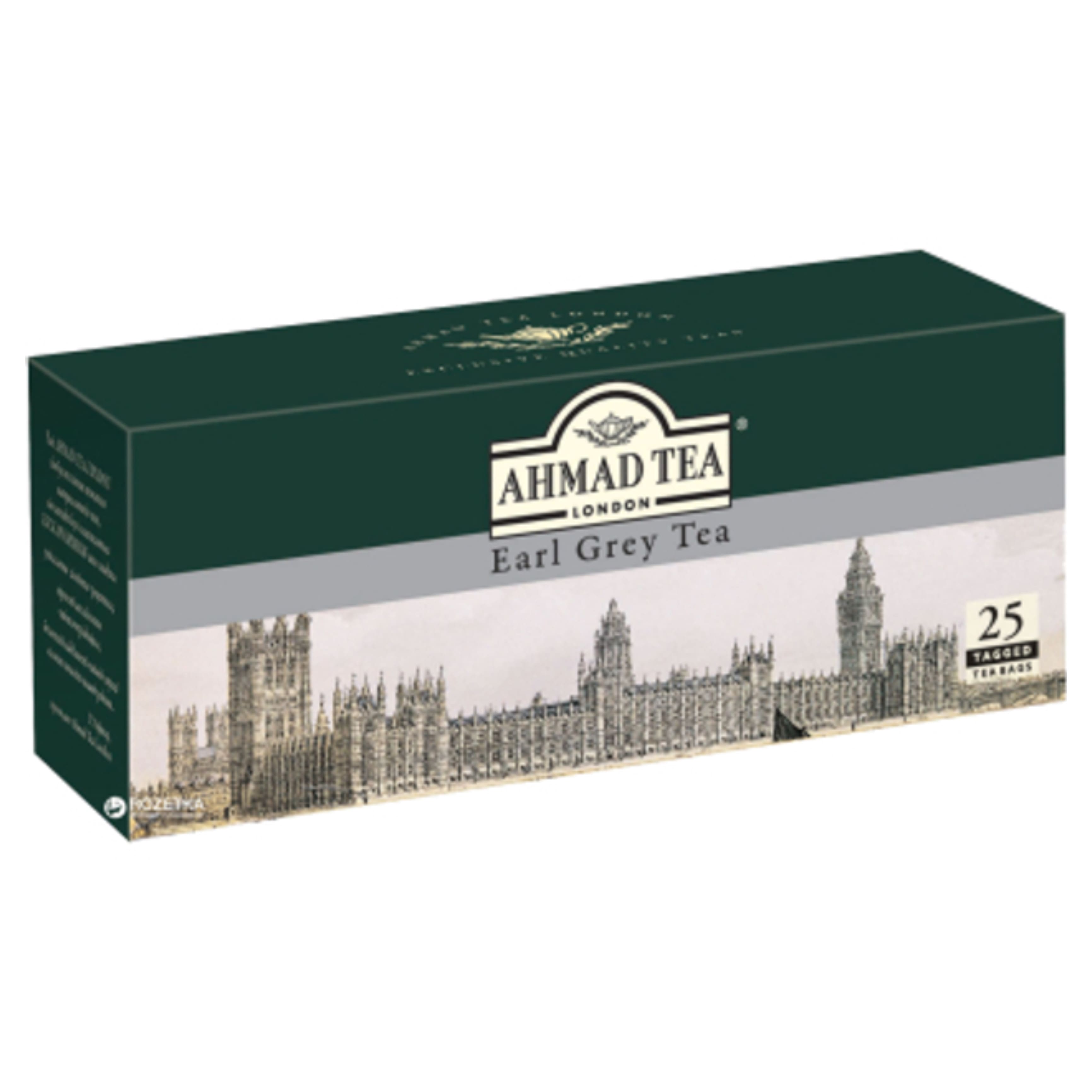 Чай AHMAD Граф Грей пакет з ярликом 25х2г