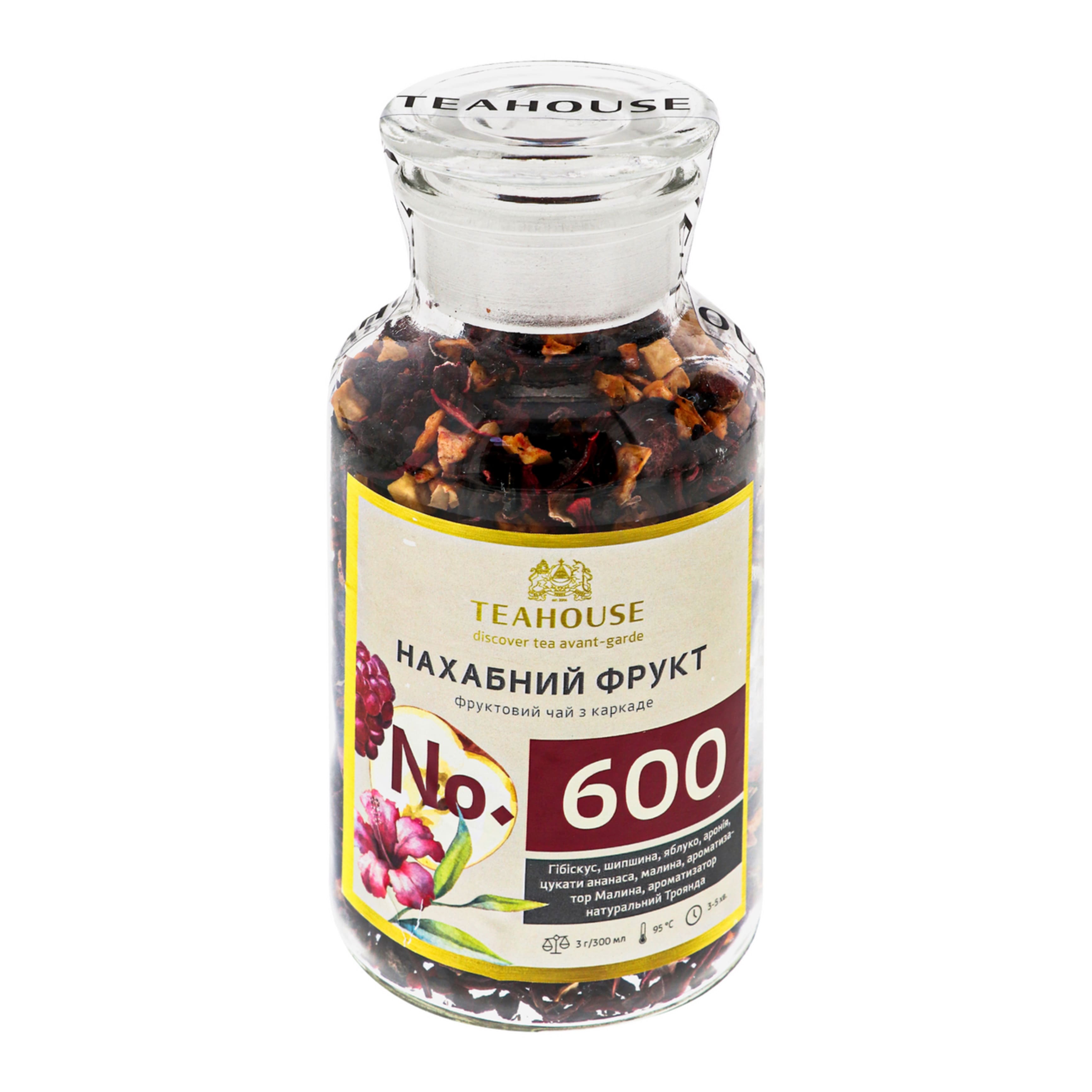 Чай Teahouse Нахабний фрукт скло 180г