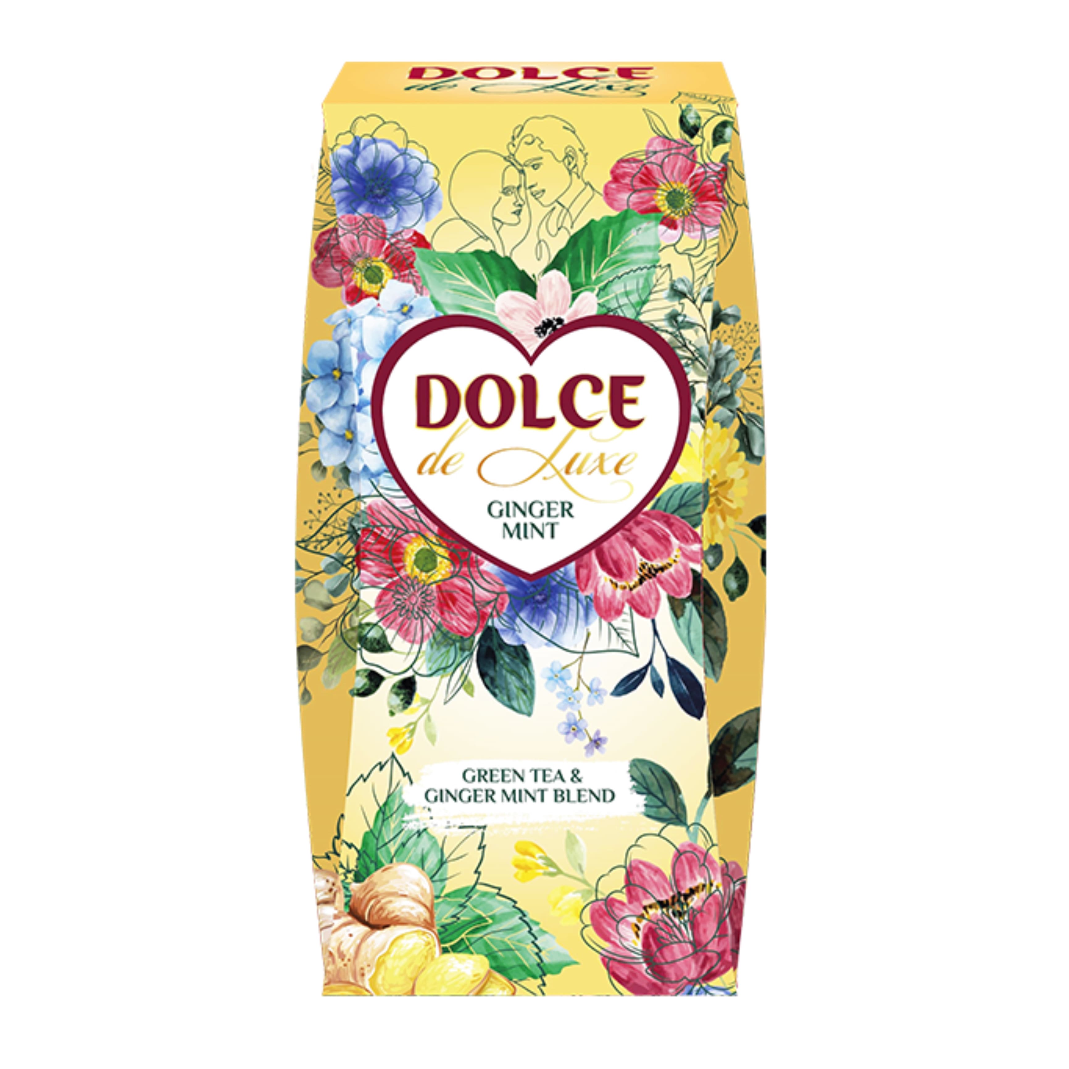 Чай зел DOLCE Ginger Mint лист 90г