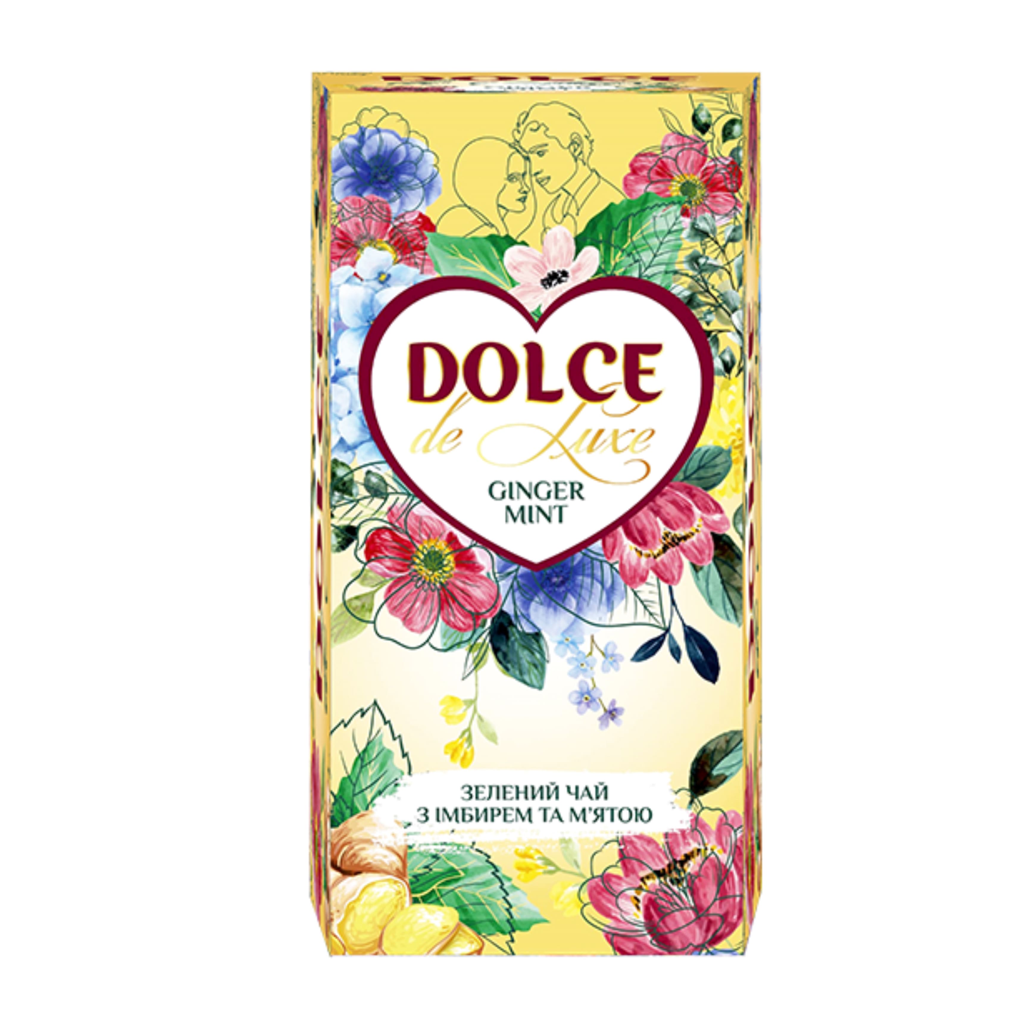 Чай зел DOLCE Ginger Mint пак конверт 25х2г
