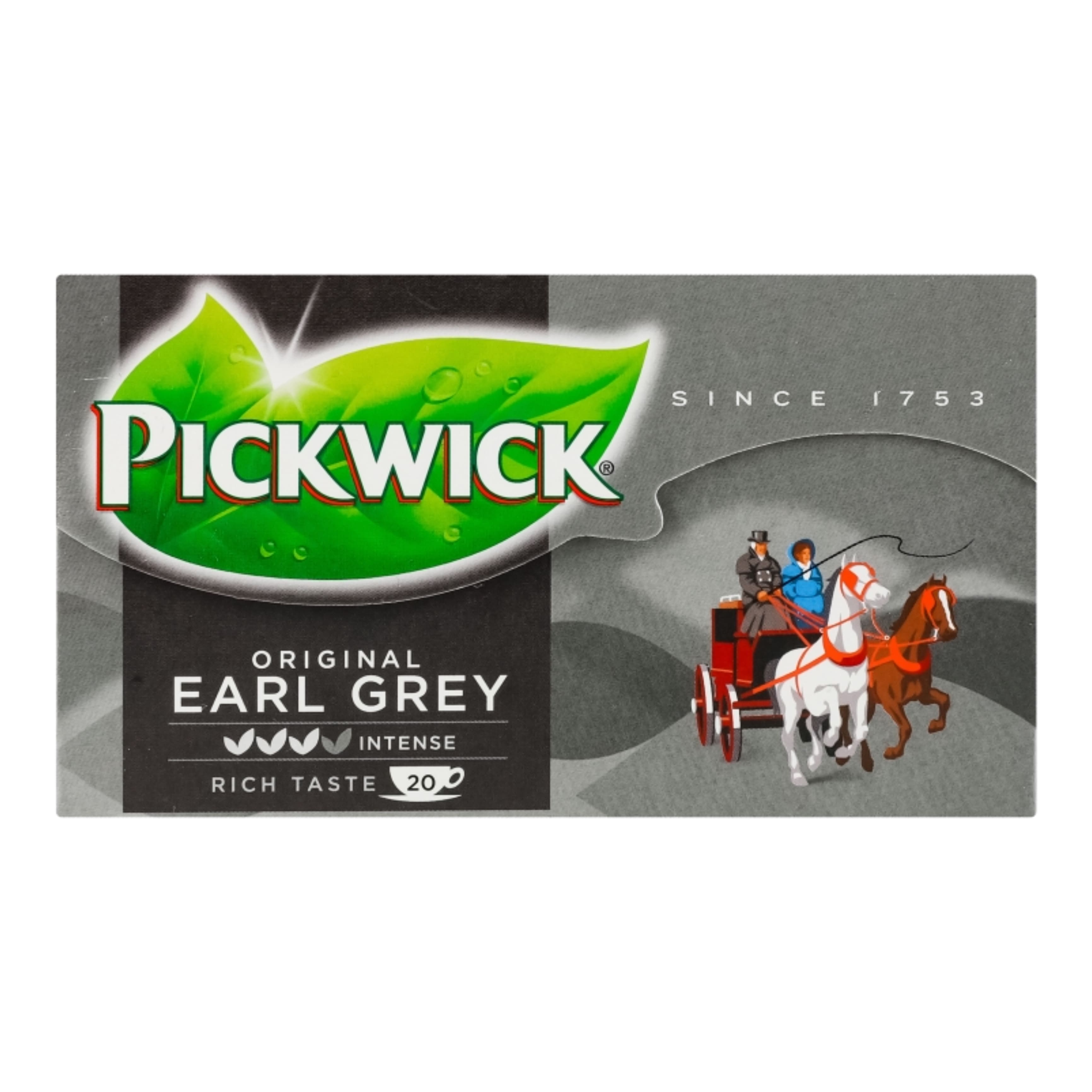 Чай чорний з ароматом бергамота Earl Grey Pickwick BwA 20x2г