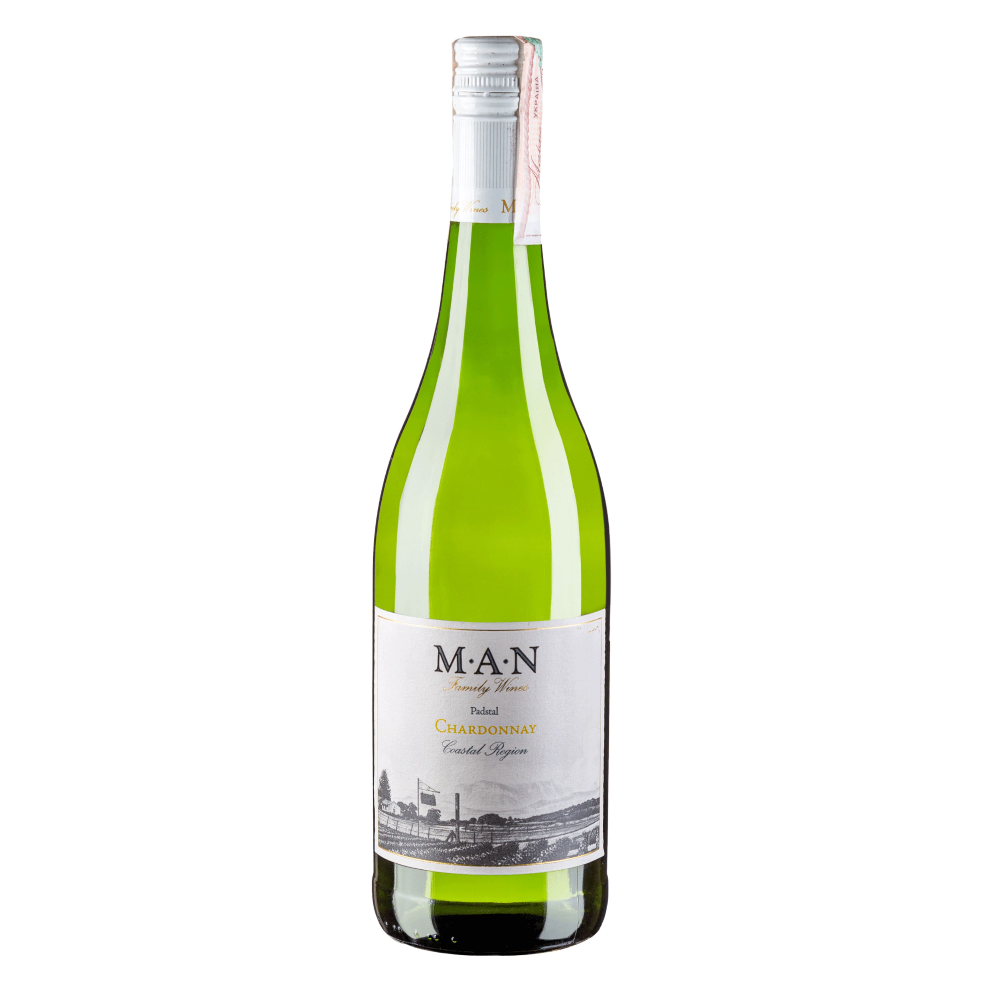 Вино МАН Шардоне Падстал 13,5% біл сух 0,75л