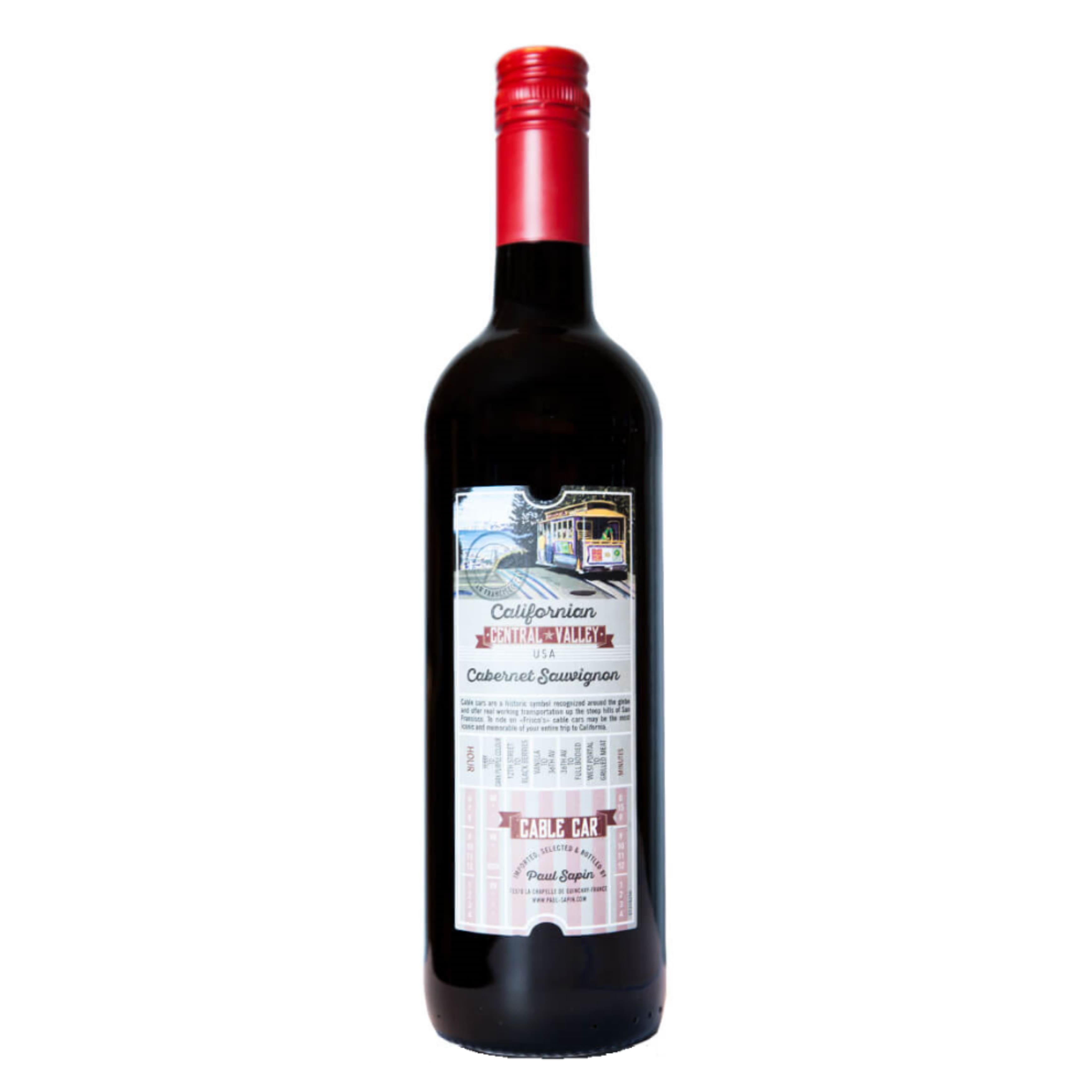 Вино Cable Car Cabernet Sauvignon сухе червоне 13% 0.75 л