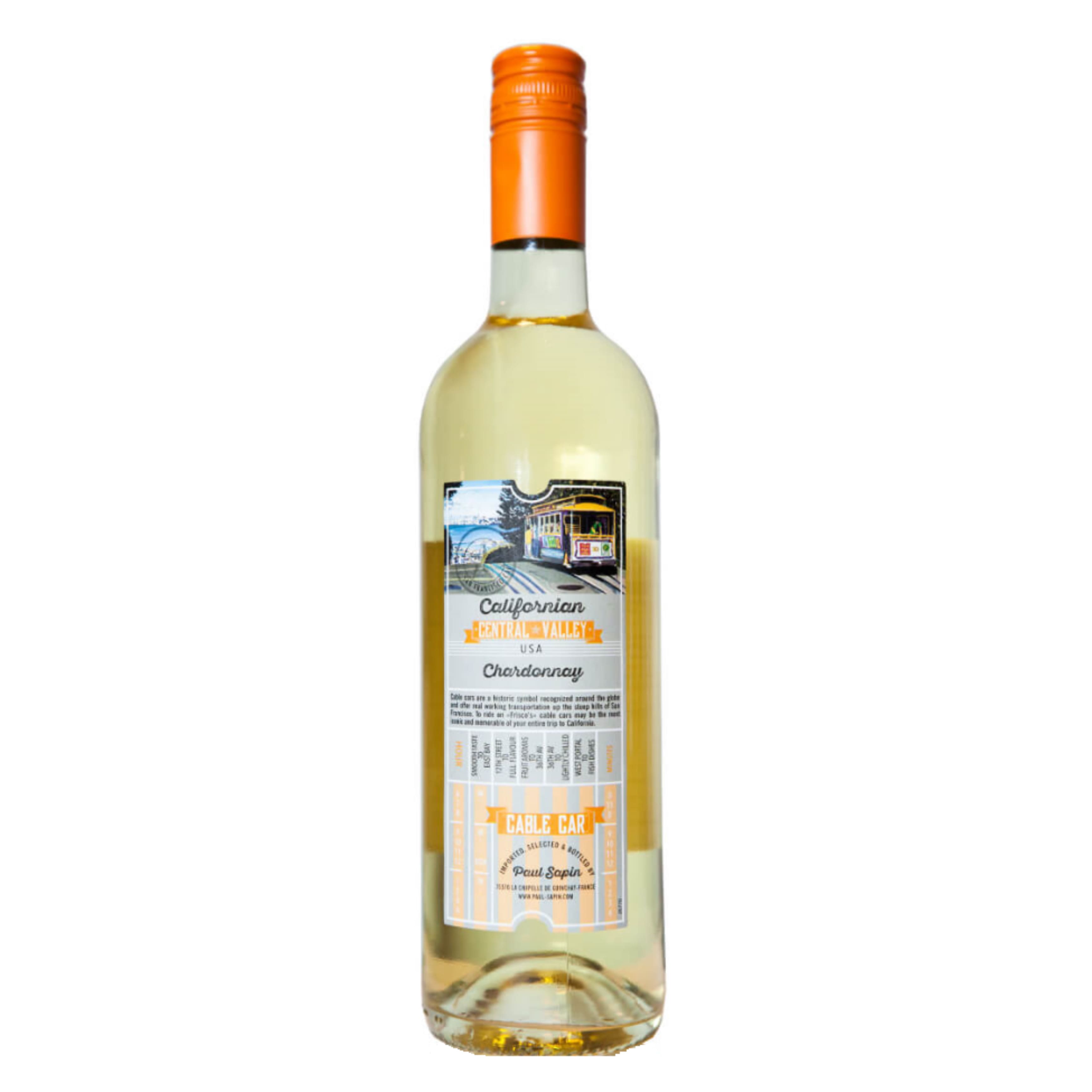 Вино Поль Сапен Кейбл Кар Шардоне 12,5% біл сух 0,75л