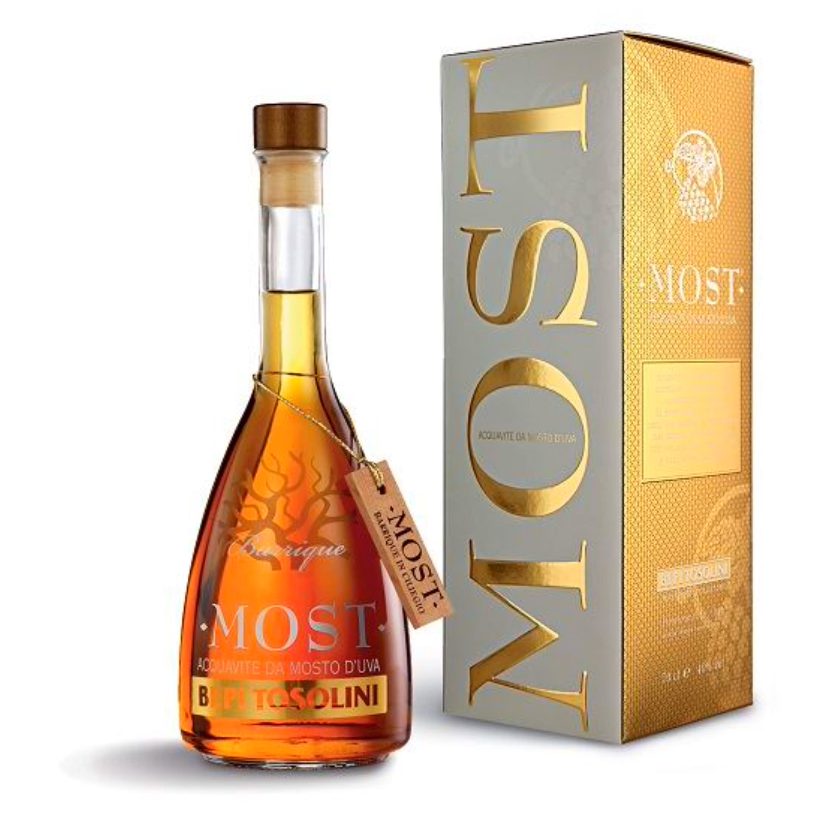 Граппа Bepi Tosolini Acquavite d'Uva Most Barrique Ciliegio 40% 0.7 л gift box