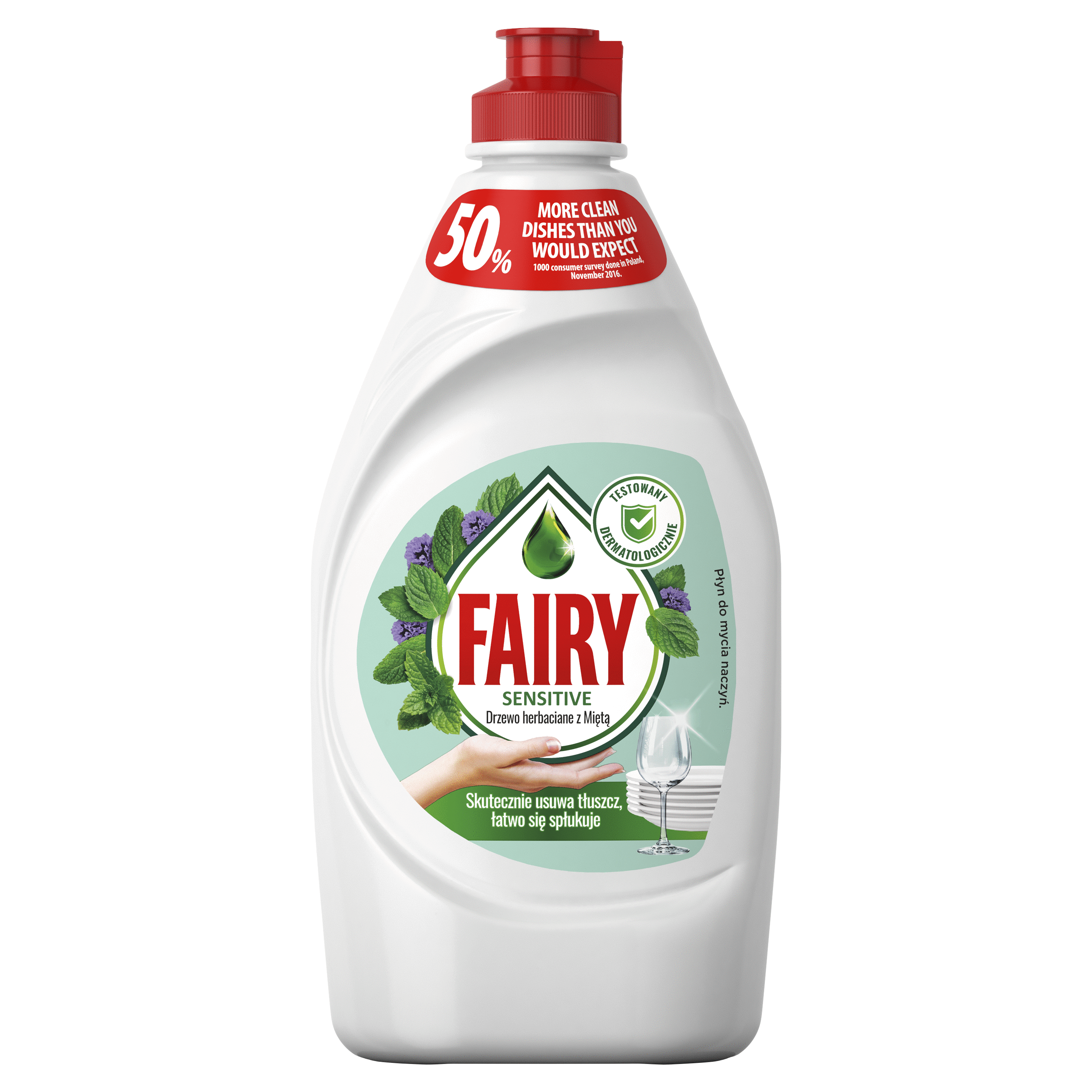 Засіб д/посуду FAIRY Сенситив Чайне дерево та м'ята 450мл