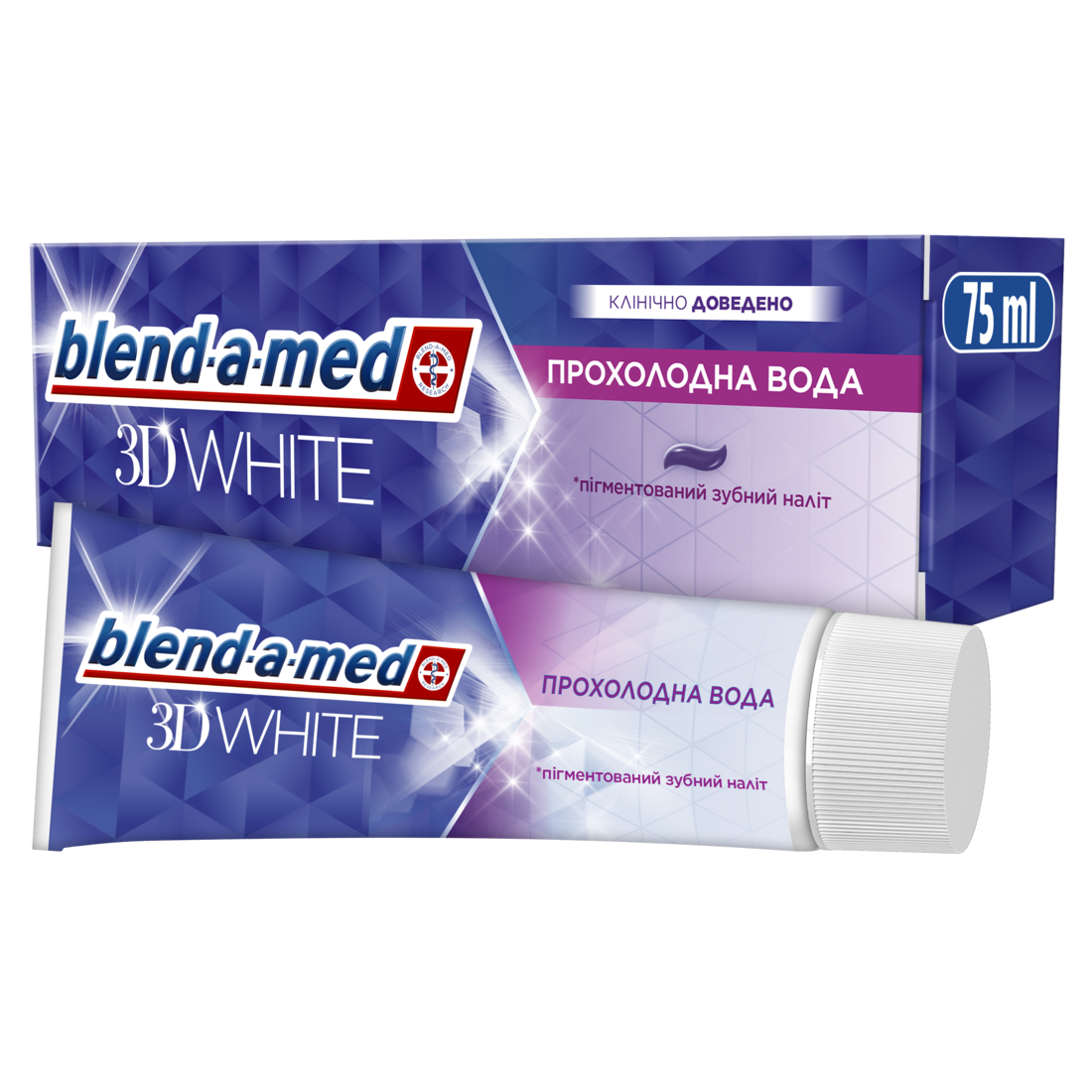 Зубна паста BLEND_A_MED 3D White Прохолодна Вода 75мл