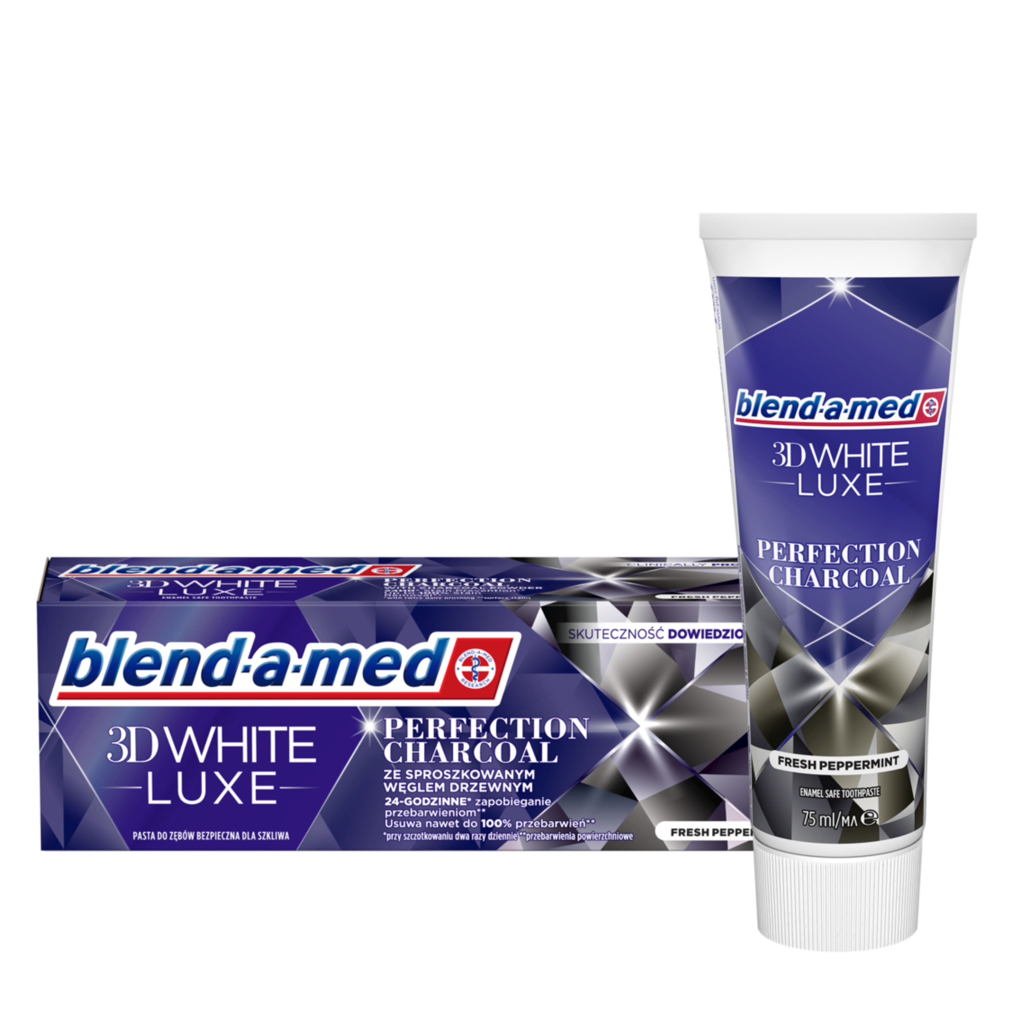 Зубна паста BLEND_A_MED 3D White Luxe Довершеність Вугілля з Вугільним Порошком 75мл