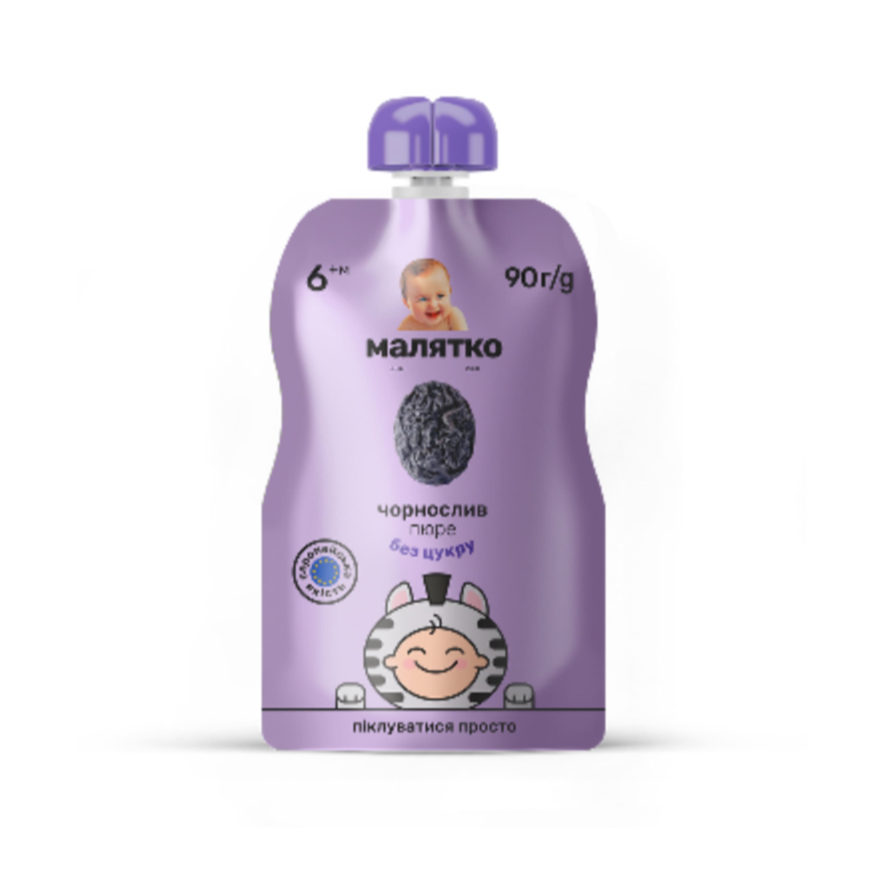 Пюре Малятко чорнослив дой пак 90г