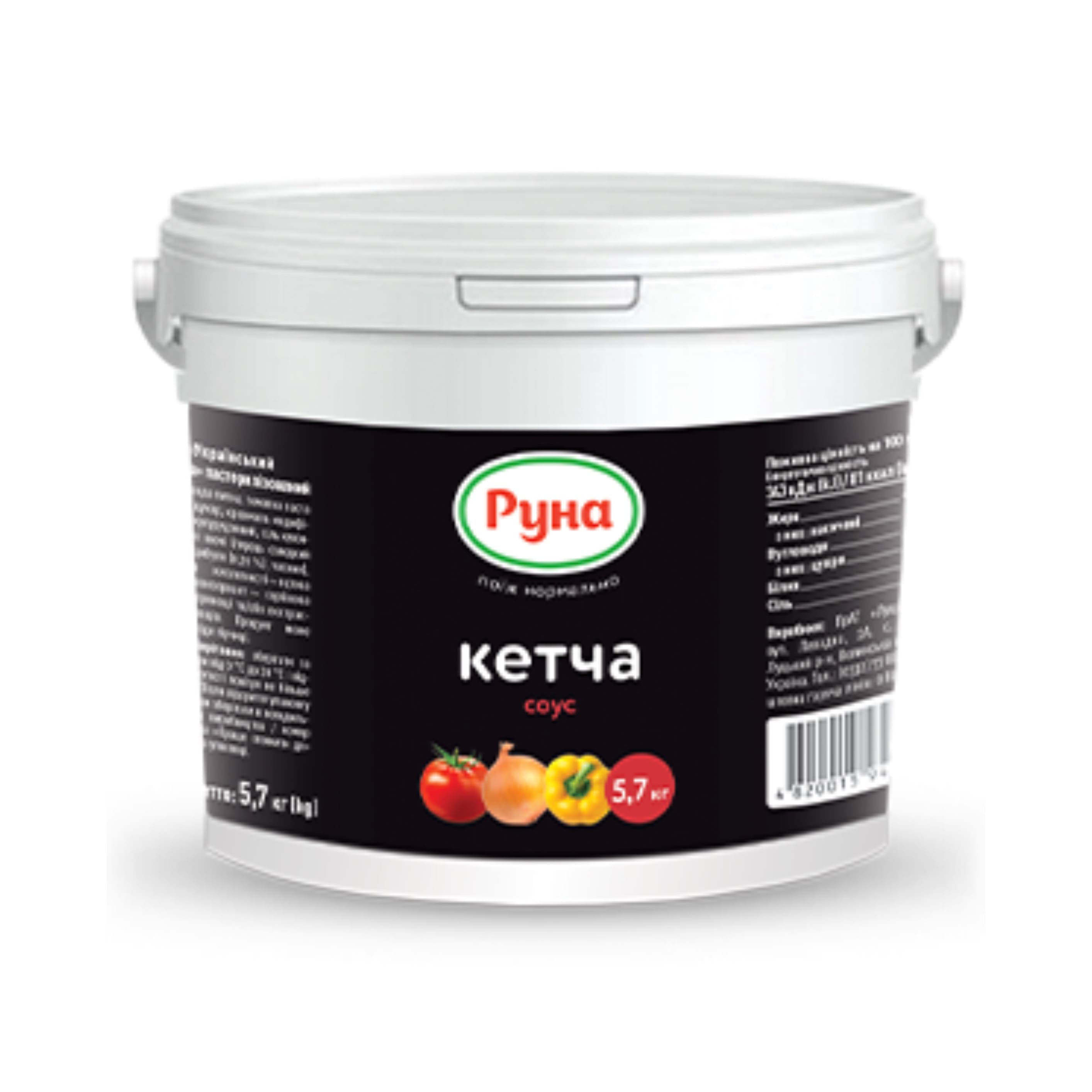 Соус Руна 5,7кг Кетча український (відро)