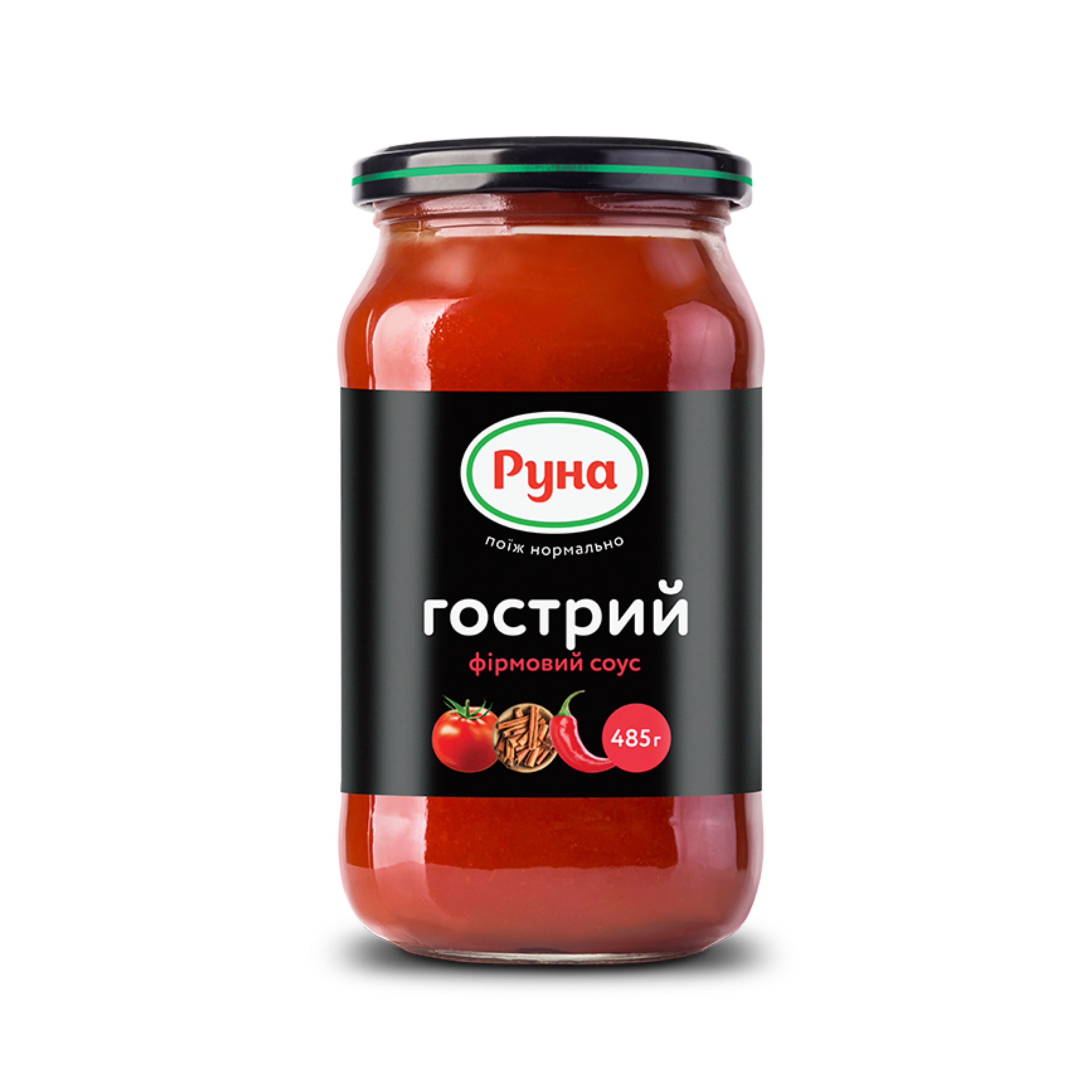 Соус Руна 485г Гострий фірмовий
